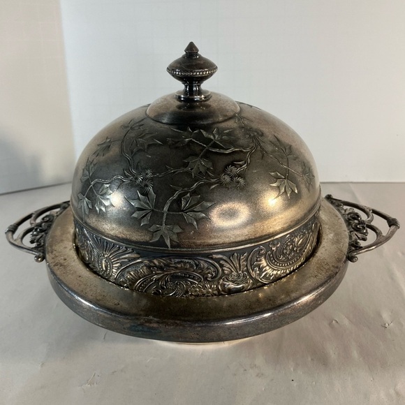 Vintage Silver Plated Butter Dish - Picture 3 of 9